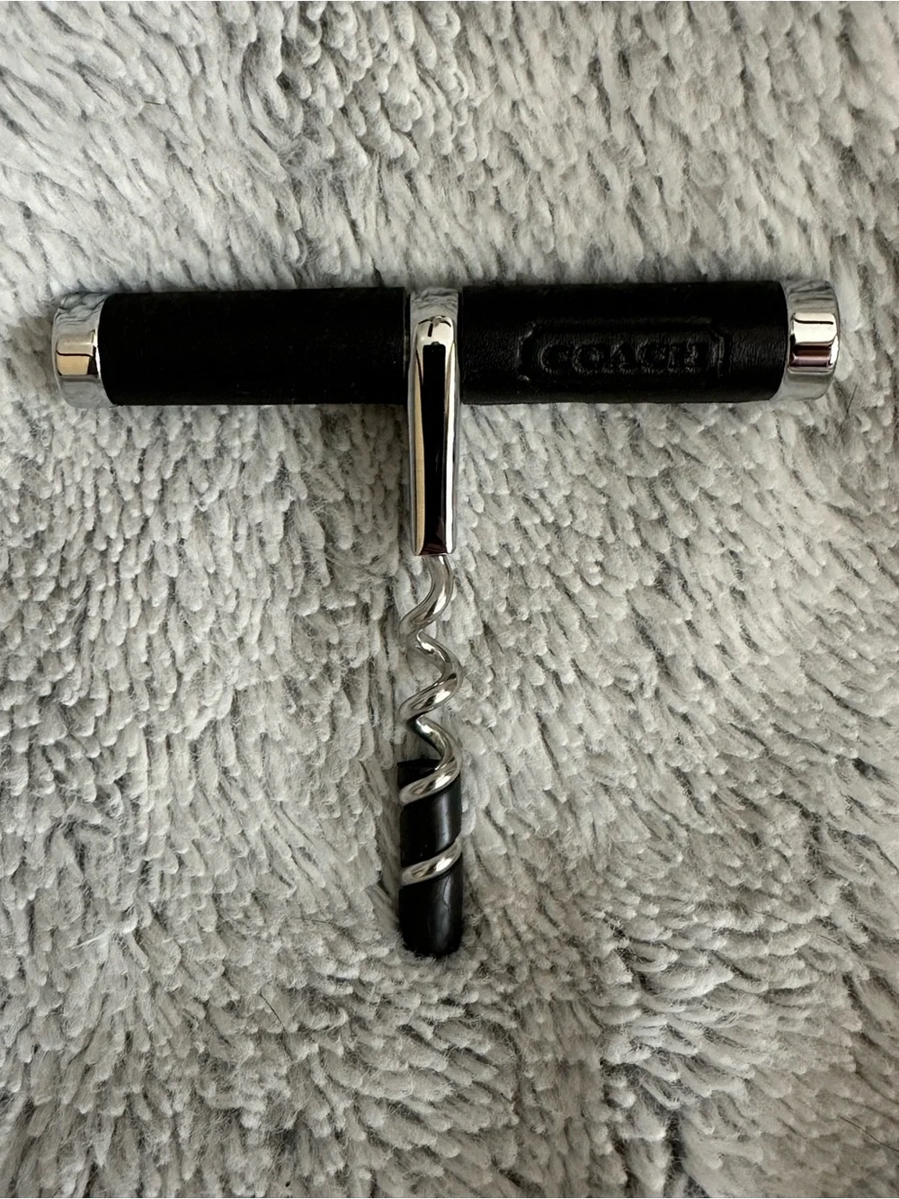 Coach Lexington Leather Corkscrew Wine Bottle Opener